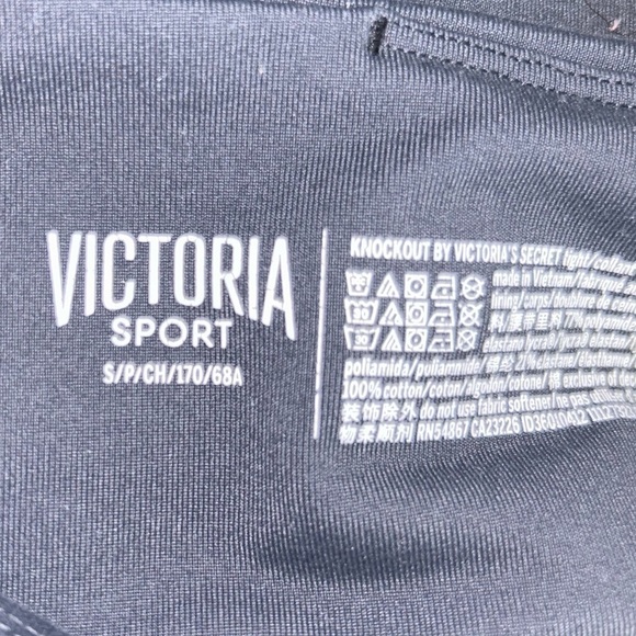 Victoria’s Secret Leggings Knockout Mesh Scalloped Edged Ankle Sports Leggings - Picture 2 of 13